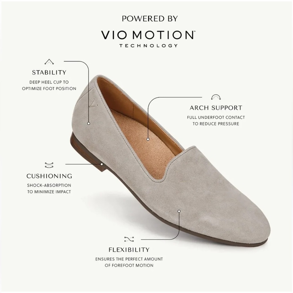 Vionic Size US 9.5 Willa II Dark Taupe Gray Flat Slip-On Loafer NEW MSRP $130 - Picture 14 of 16